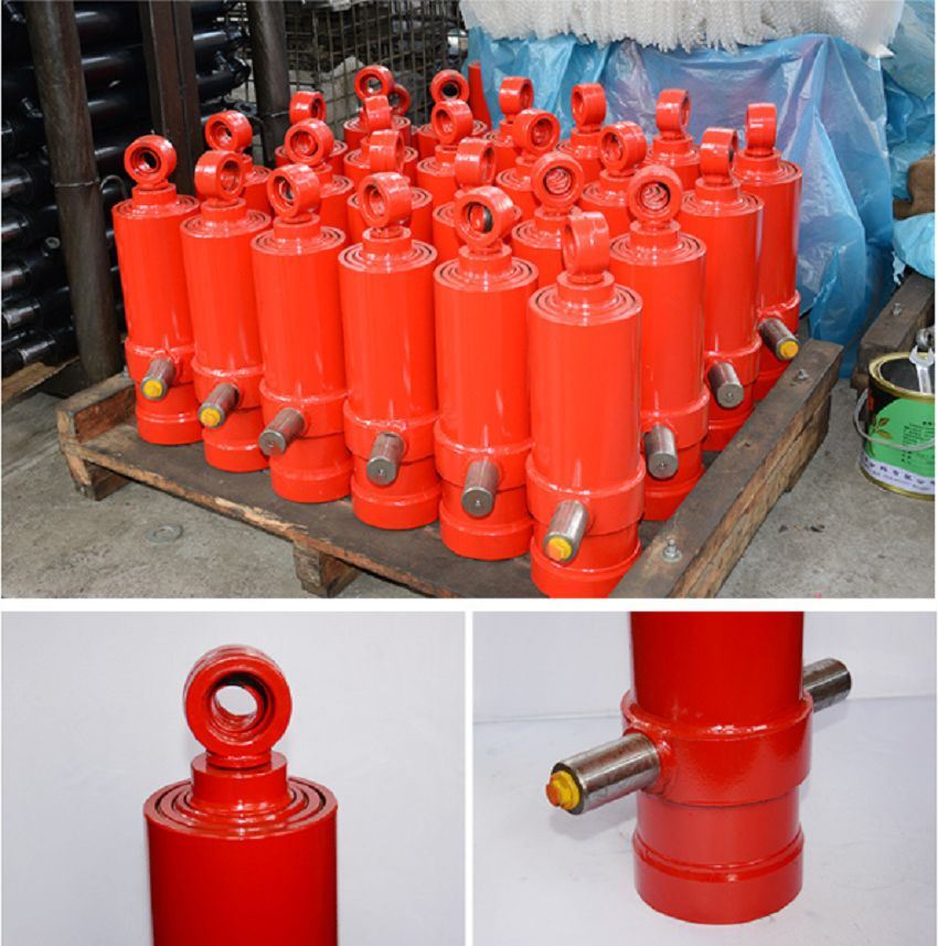 Sanitation vehicles single acting multi stage hydraulic cylinders